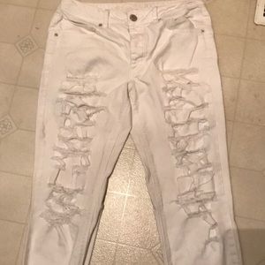 White Americans eagle crop pants